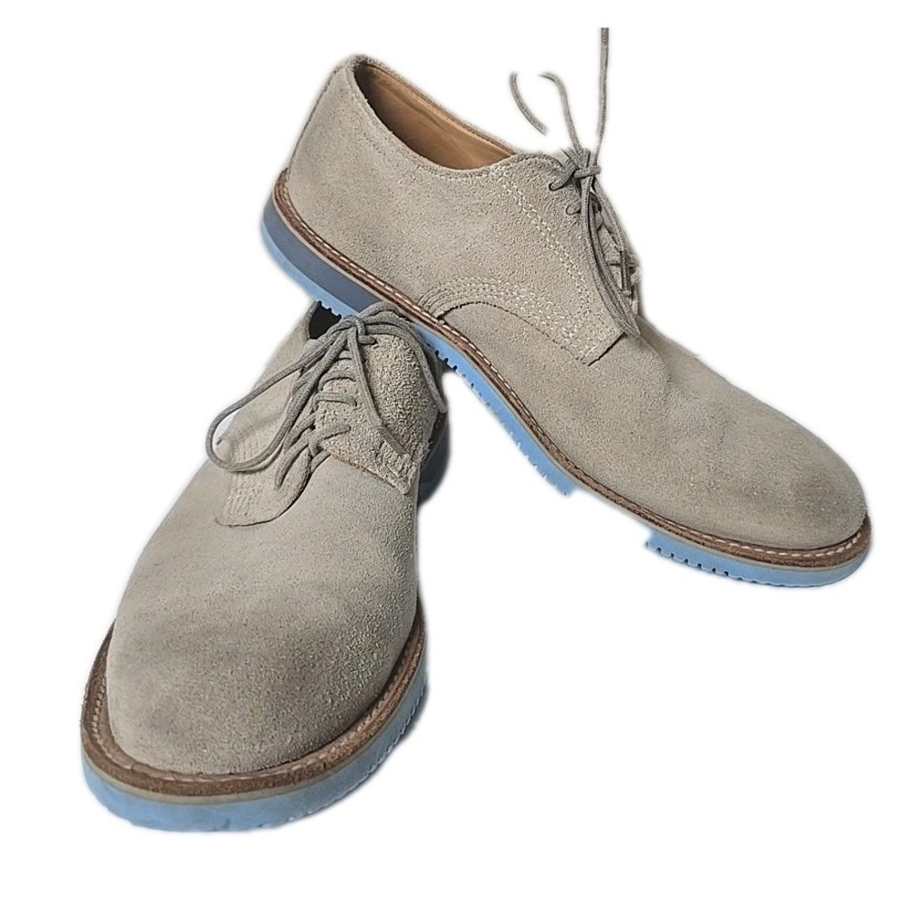 Walk Over Men's Brown  Leather Suede Derby Oxford Vibram Sole Shoes Size 9 USA